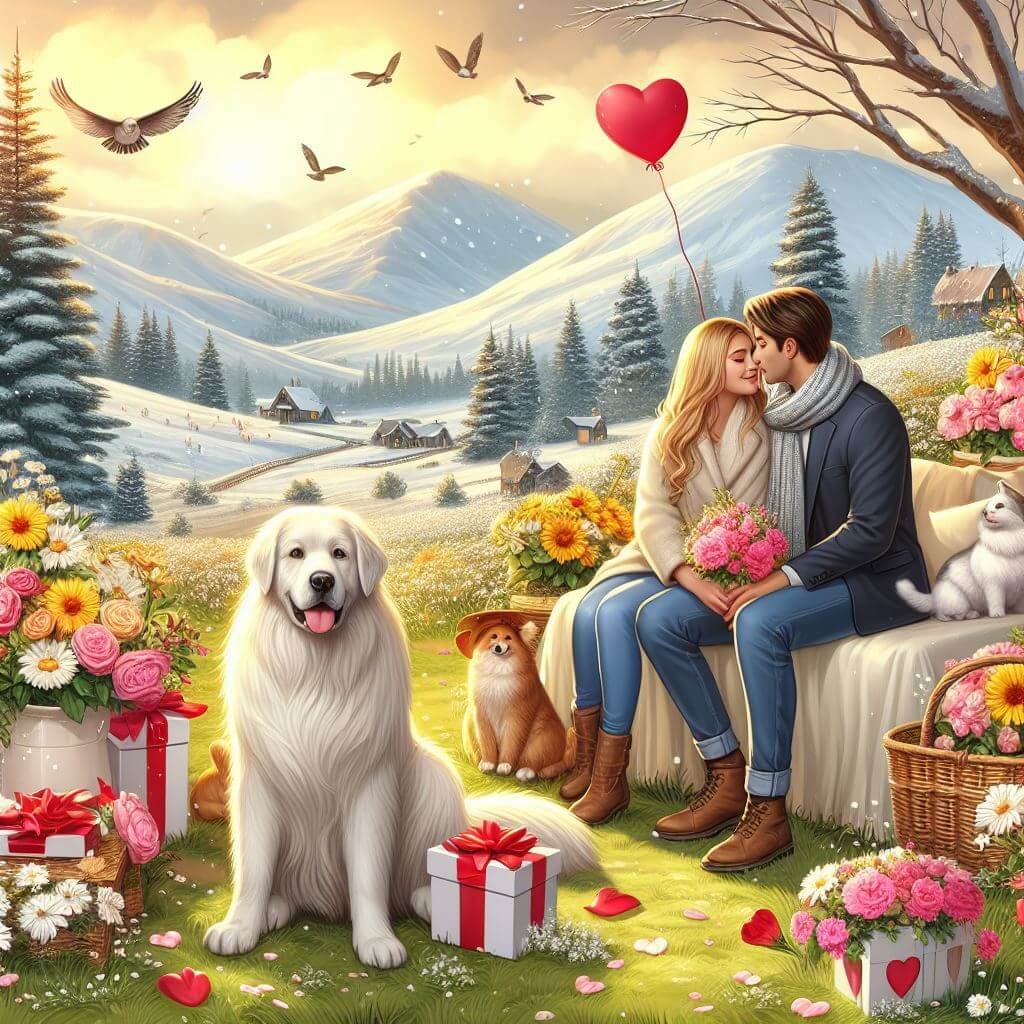 Pareja amor naturaleza-regalos mascotas