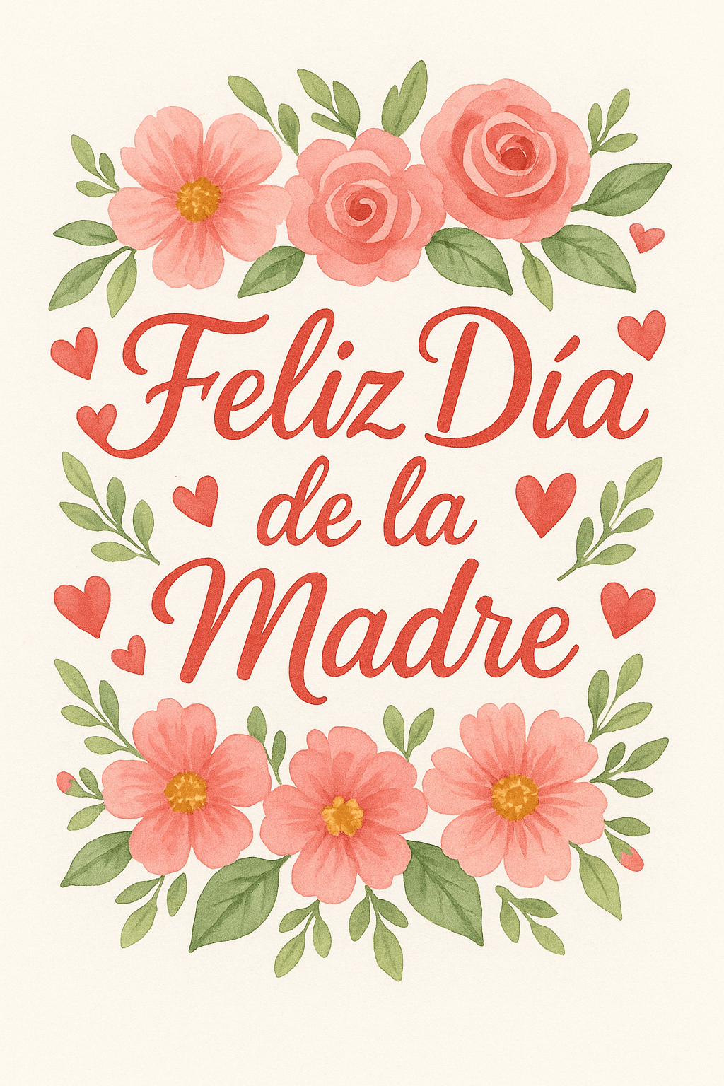 Imagen con texto Feliz Día de la Madre